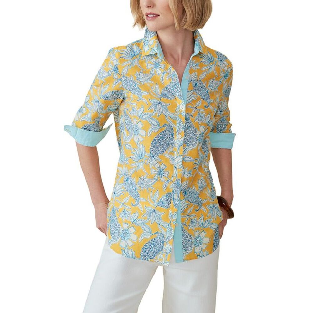 J.Mclaughlin Womens Britt Silk-Blend Blouse